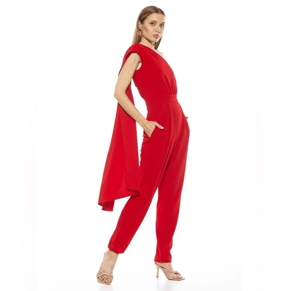 NWT Alexia Admore Red Jumpsuit size 6